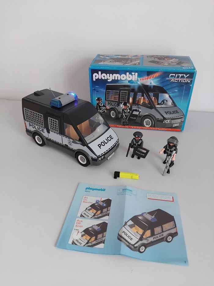 PLAYMOBIL Camion de Police 6043 Complet