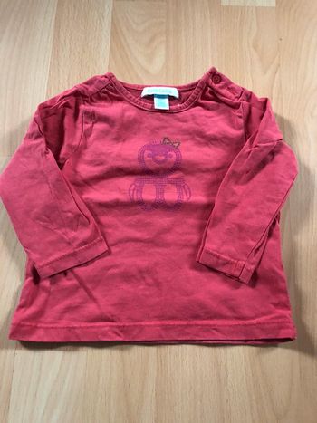 T shirt manches longues fille 6 mois obaibi