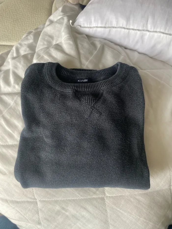 Pull bleu marine garçon - photo numéro 3