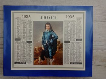 Reproduction Almanach 1935