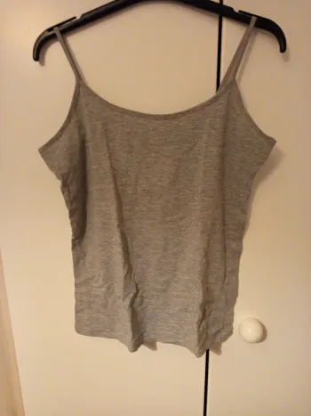 Débardeur femme gris