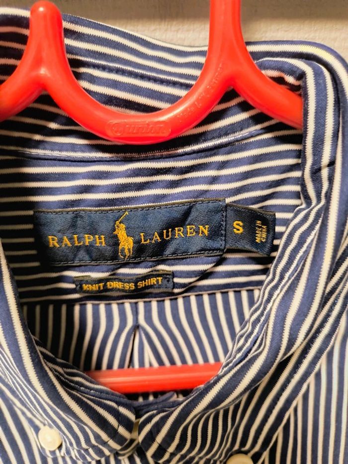 Chemise Ralph Lauren rayée bleu marine – Taille S - photo numéro 3
