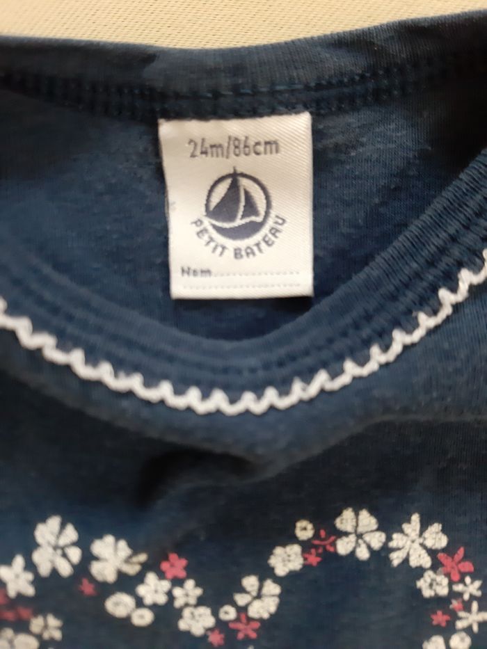 lot de 2 bodies manches longues fille - Petit Bateau - 24 mois (86 cm) - photo numéro 4