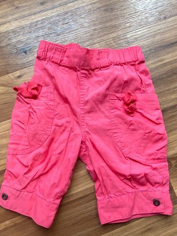 Pantacourt rose fille