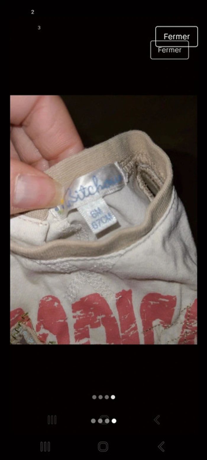 Ensemble short + débardeur garçon 6 mois - photo numéro 4