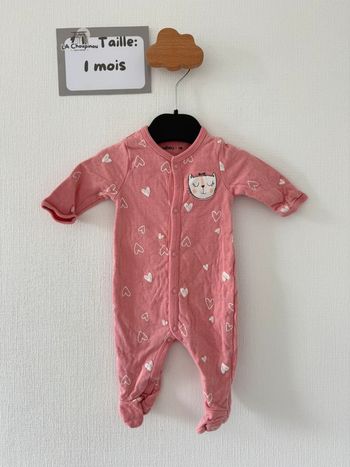 Dors bien / pyjama / grenouillère - taille 1 mois 🌸