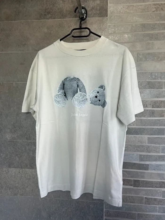 T-shirt Palm Angels blanc/beige/crème - Taille L