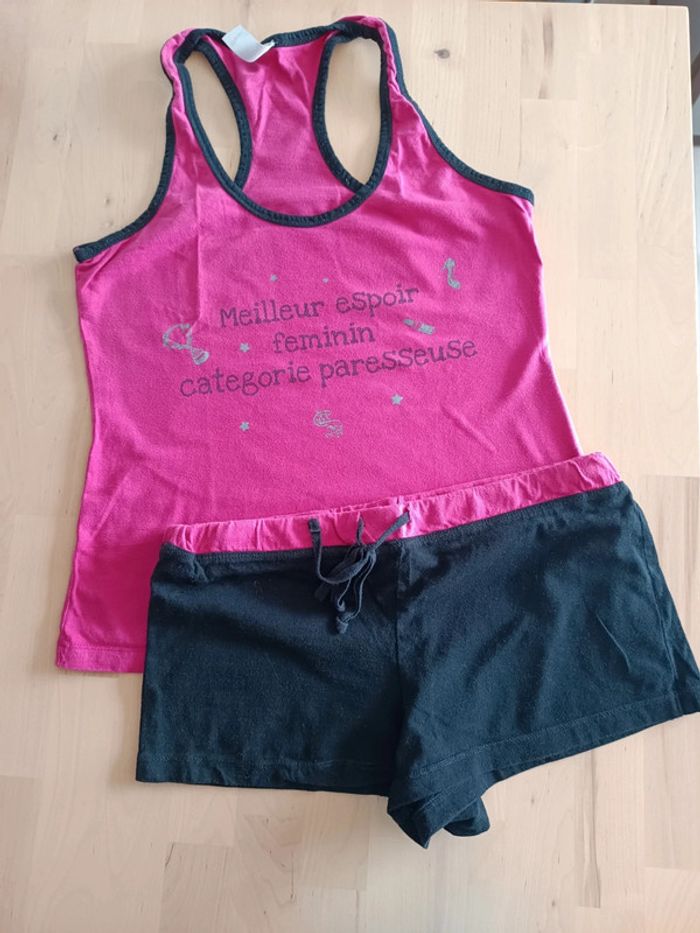 Pyjama short débardeur 36
