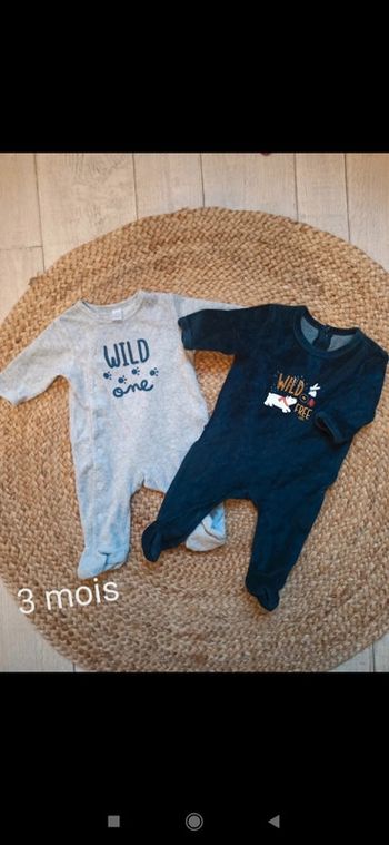 Lot 2 pyjamas velour
