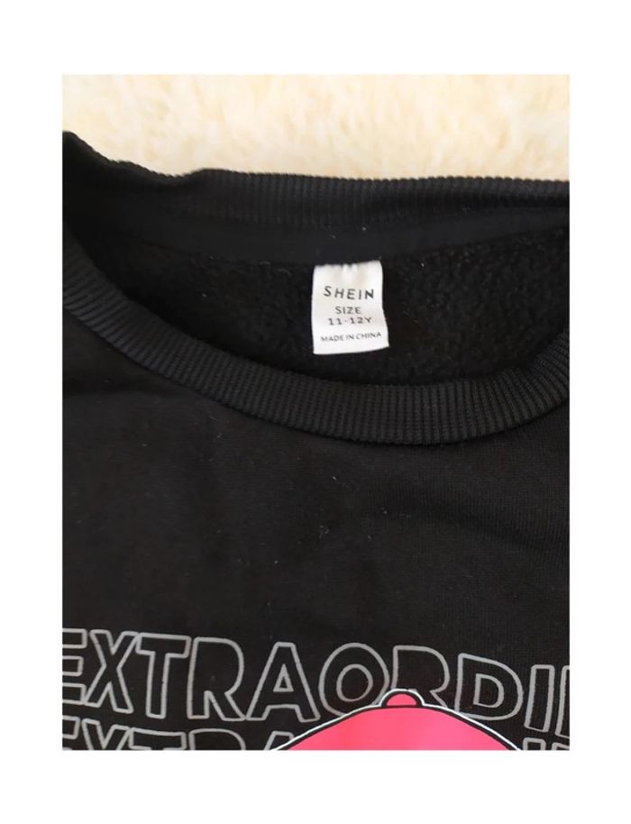 Sweat-shirt fille coupe ample en molleton New York extraordinary - photo numéro 4