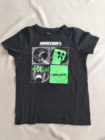 🖤 T-shirt manches courtes Minecraft - XS enfant - Bon état 🖤