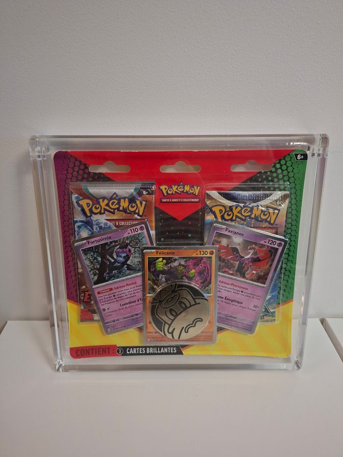 Protection acrylique duo pack & tripack Pokémon aimants puissant épaisse 8mm - photo numéro 1