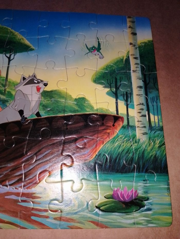 puzzle Pocahontas Disney La pirogue complet - photo numéro 5