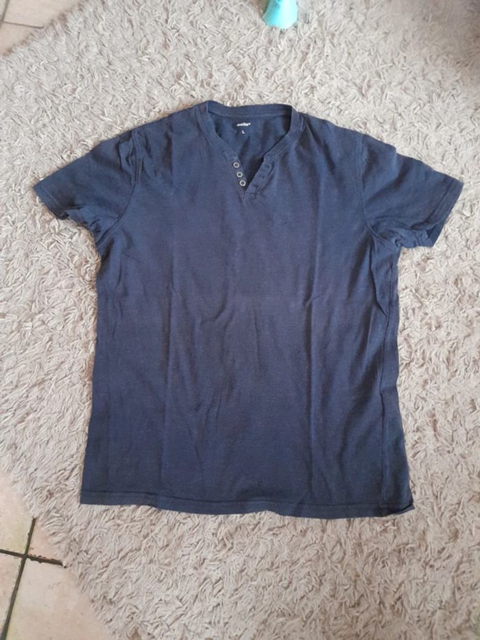Tee-shirt coton Celio TL bleu marine