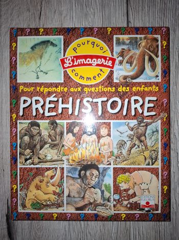 Livre l’imagerie de la préhistoire