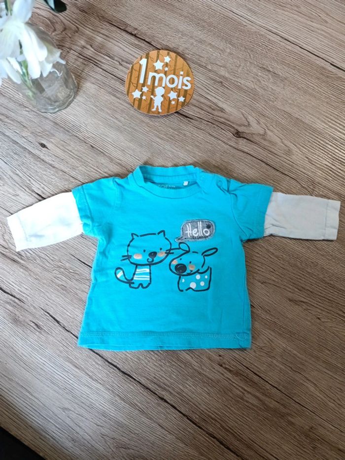 T-shirt TQF 1 mois - photo numéro 2