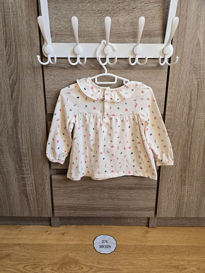 Vêtement Bébé Fille - Ensemble Salopette courte + blouse - Sergent Major - 24 mois 86 cm - photo numéro 5