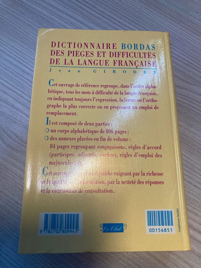 Gros dictionnaire des pièges et difficultés de la langue française - photo numéro 2
