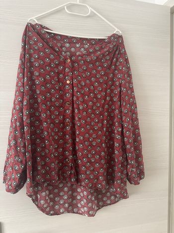 Chemisier a motif rouge 