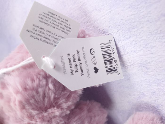 Peluche Jellycat lapin Yummy Tulip pink rose bunny YUM6BTP - photo numéro 3