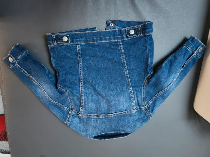 Veste en jean garçon boutons pressions okaidi garçon - photo numéro 11