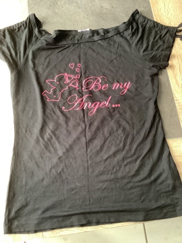 T-shirt taille L longueur 57 cm aisselles à aisselles 39 cm