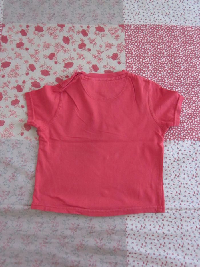 T-Shirt manches courtes rouge 18 mois - photo numéro 2