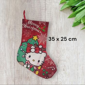 Chaussette botte de Noël hello Kitty