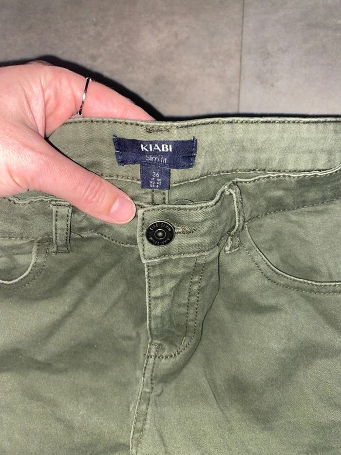 Jean slim kaki - photo numéro 2