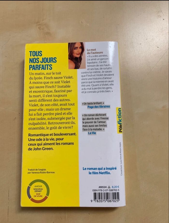 Livre : Tous nos jours parfaits - photo numéro 2