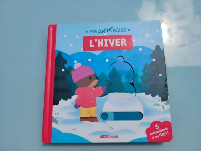 Livre animé à tirettes et roues 🛷 L'Hiver 🧣 - photo numéro 3