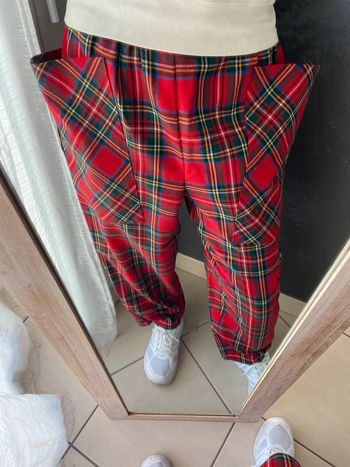 Pantalon carreaux rouge original