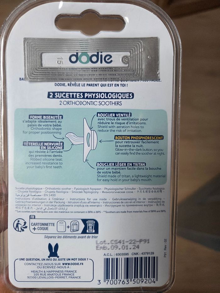 Sucette dodie 18mois + - photo numéro 3