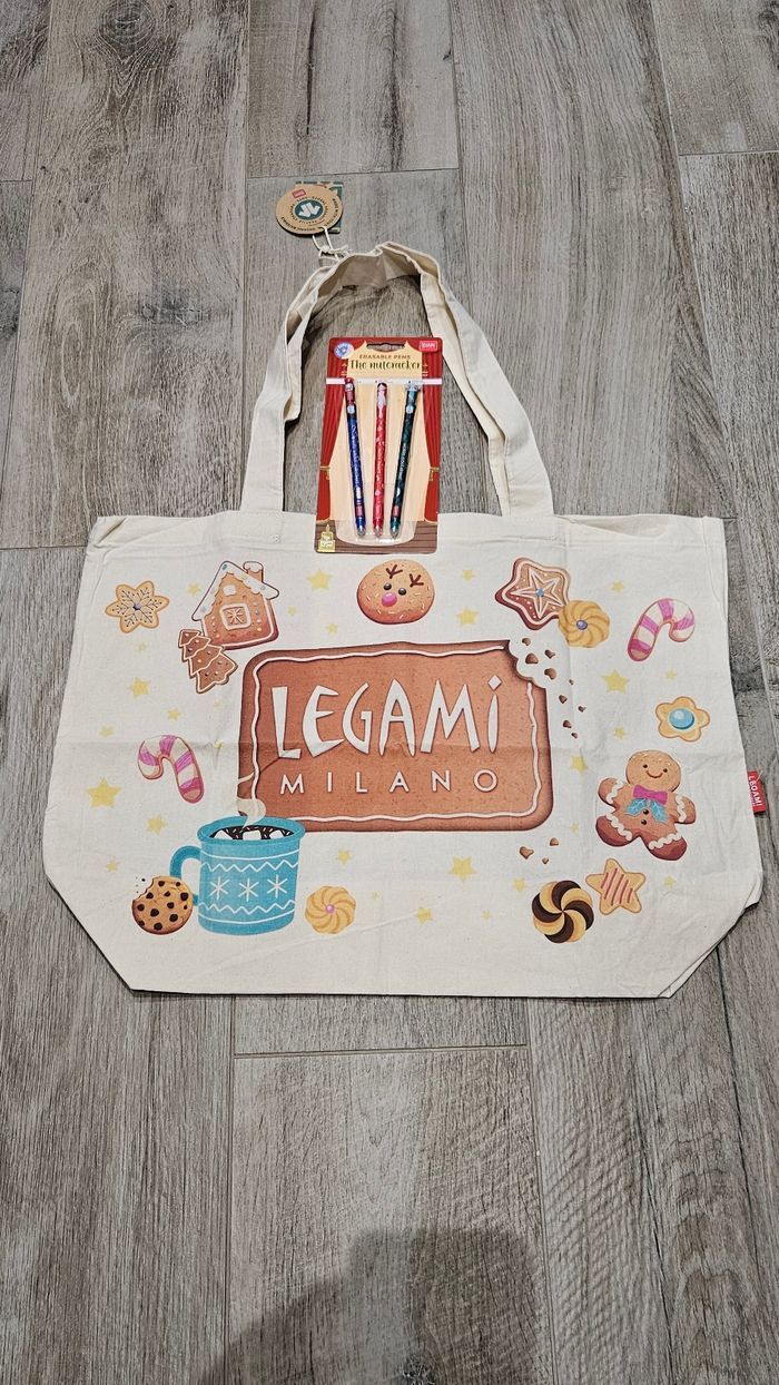 tote bag legami et stylos édition Noël 2025
