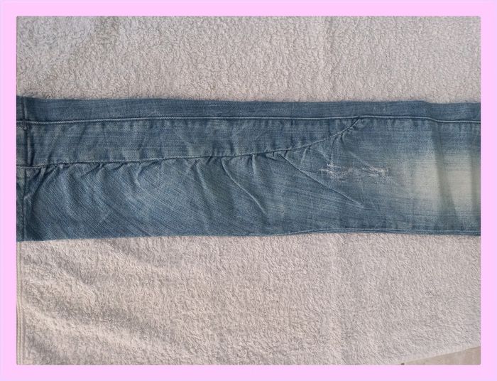 Jean taille basse S Blue Rags Denim - photo numéro 4