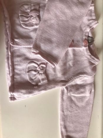 Gilet rose très claire