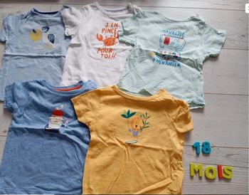 Tee shirts été 18 mois