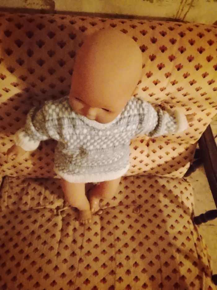 Pull fille 6 mois fait main