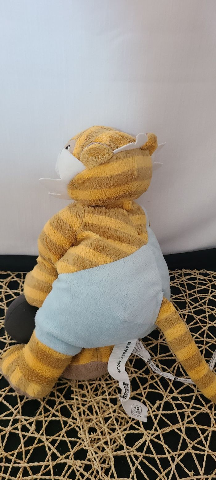 Lion Ikéa Cirque avec altère Mamma rayé orange et bleu - photo numéro 4