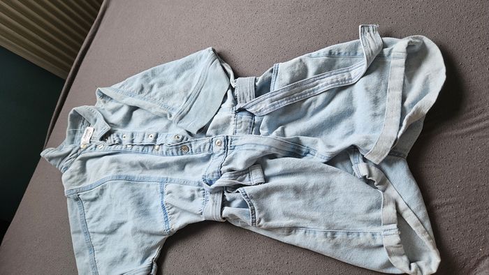 Combishort jean bleu avec ceinture taille S comme neuf - photo numéro 3