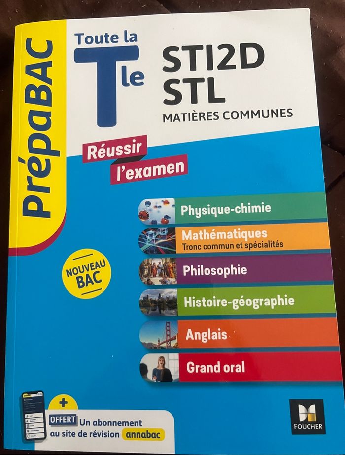 Prépa BAC  toute la terminale STI2D/STL matières communes