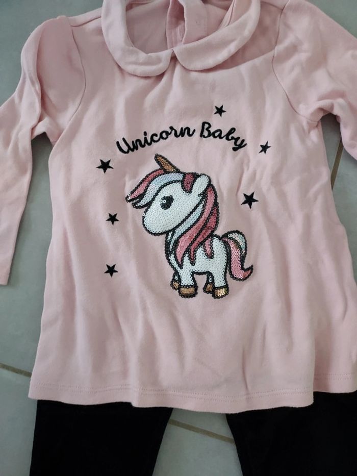 Ensemble haut genre tunique et bas velours - photo numéro 2