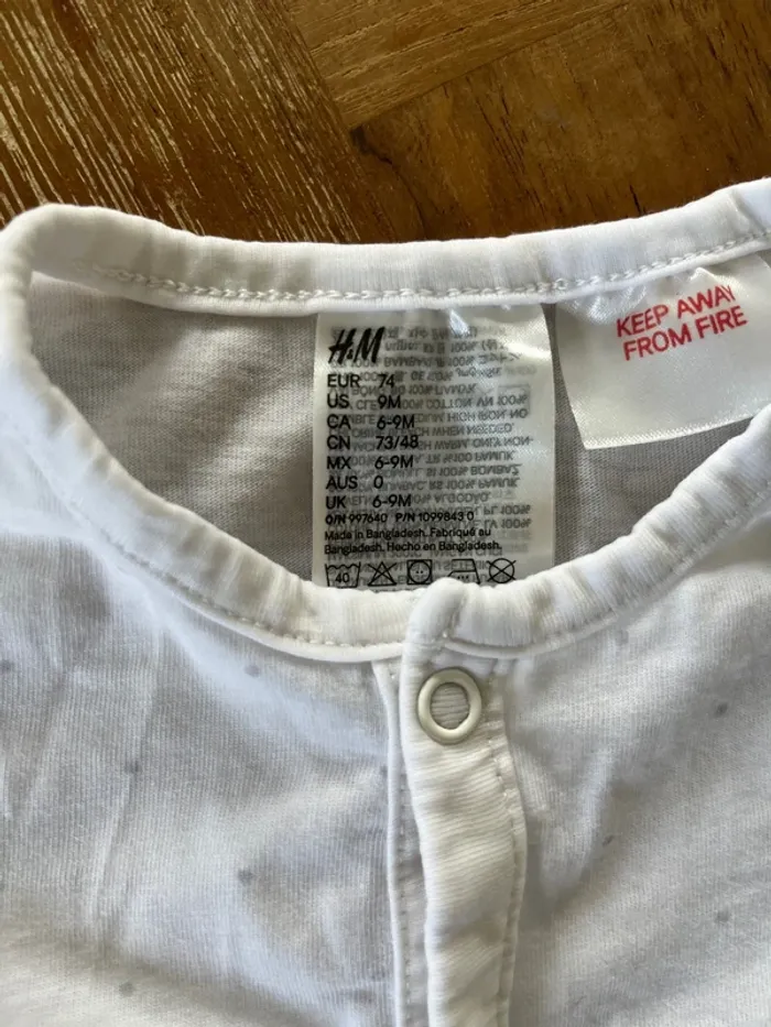 Pyjamas h&m 74cm sans pieds - photo numéro 3