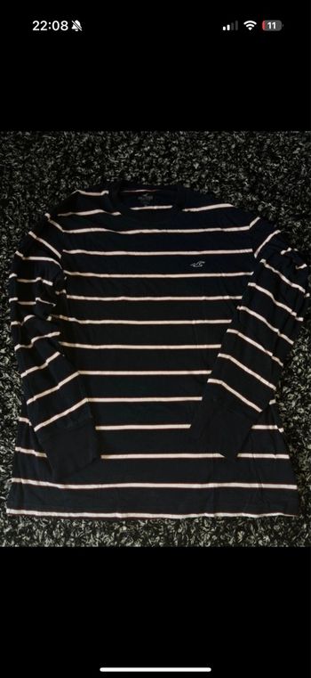 Pull rayé Hollister XL