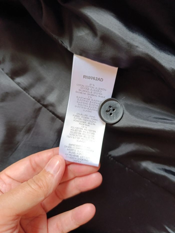 Veste noire Naf Naf t44 manches 3/4 - photo numéro 4