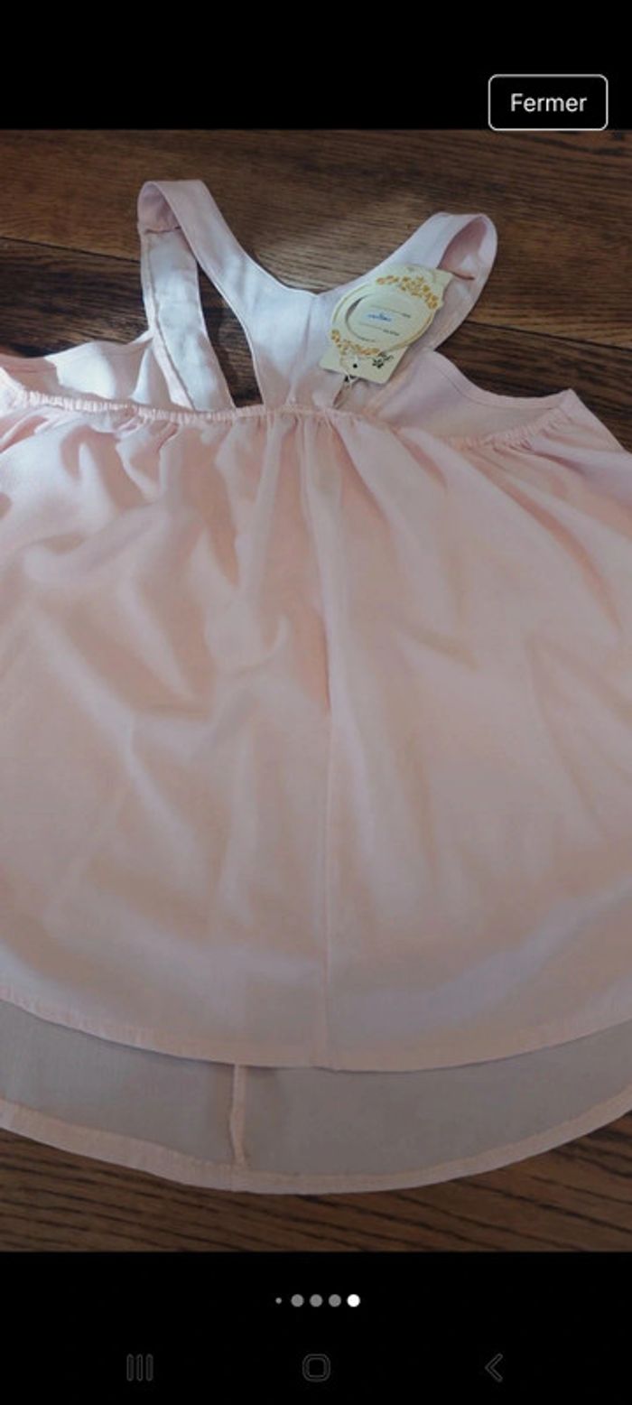 Jolie Debardeur rose Paris et Moi taille S neuf - photo numéro 14