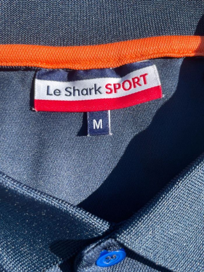 Polo Le Shark Sport bleu - photo numéro 4