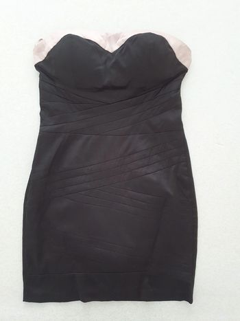 Robe cocktail noire bustier