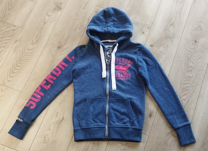 Sweat à capuche zippé Superdry femme taille XS