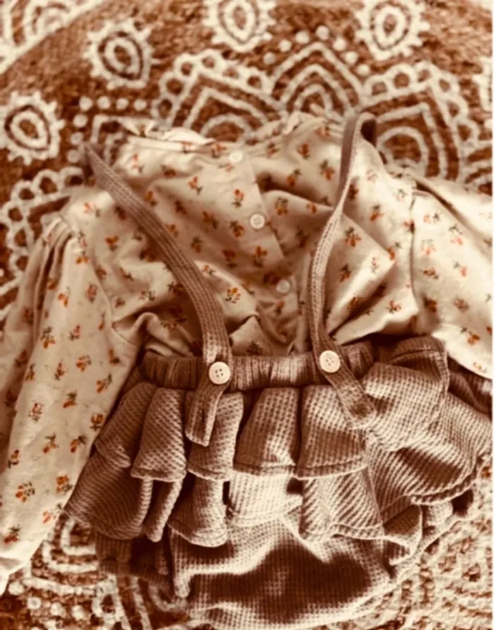 Jolie barboteuse en coton collection vintage bohème - photo numéro 6